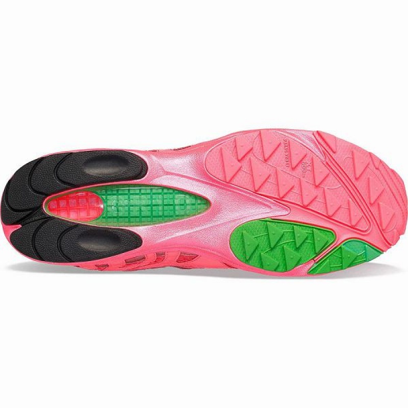 Men's Saucony Grid Azura 2000 Party Pack Sneakers Pink | NUGIZMA-14