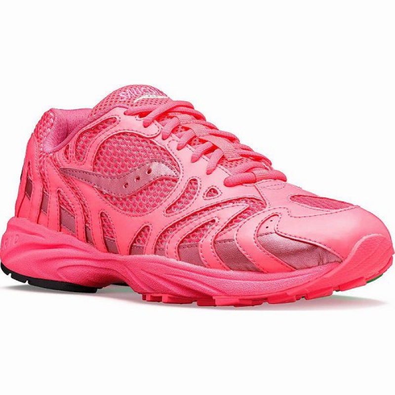 Men's Saucony Grid Azura 2000 Party Pack Sneakers Pink | NUGIZMA-14