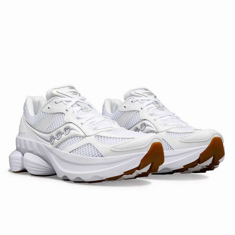 Men's Saucony Grid NXT Sneakers White | ZVSRPBE-89