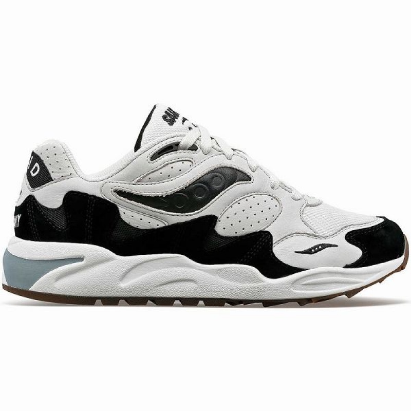 Men\'s Saucony Grid Shadow 2 Sneakers Grey / Black | OCLFRZT-69