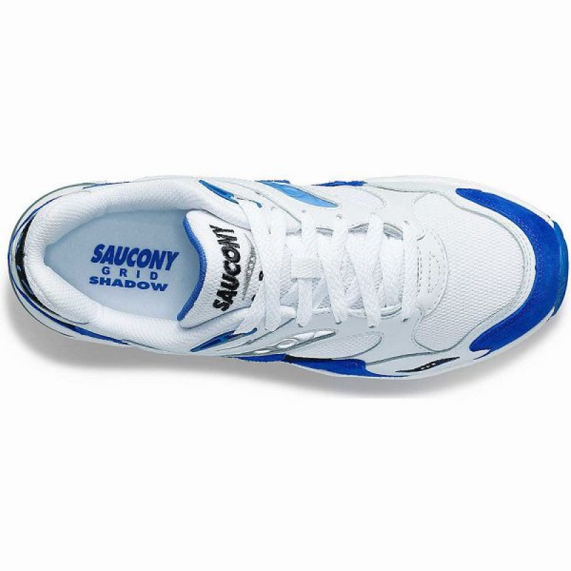 Men's Saucony Grid Shadow 2 Sneakers White / Blue | UNMAPBF-07