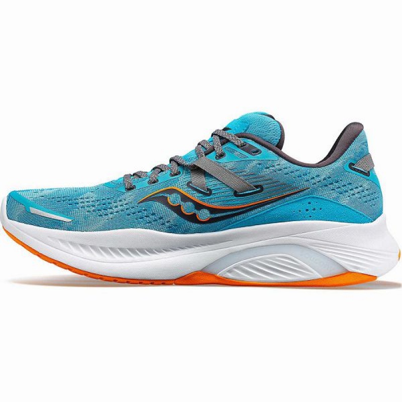 Men's Saucony Guide 16 Running Shoes Blue | SFODPBU-82