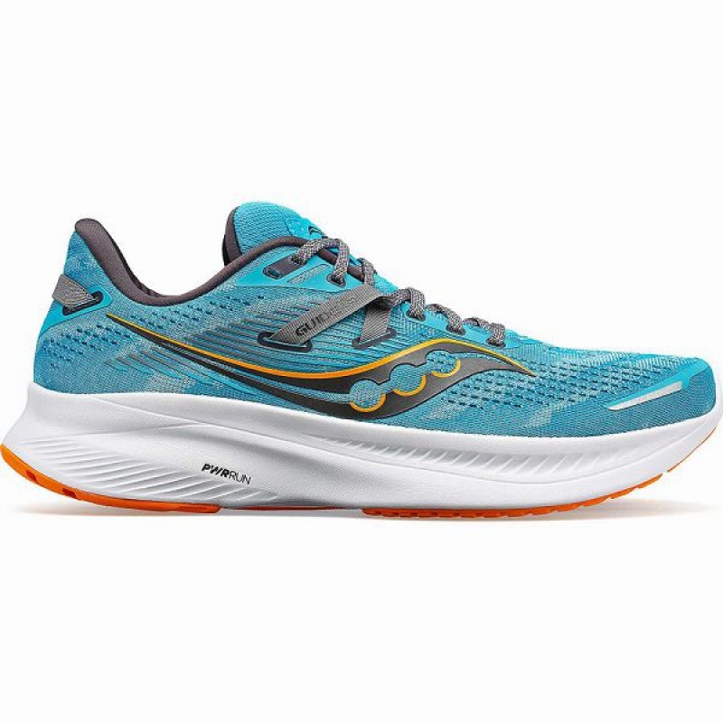 Men\'s Saucony Guide 16 Running Shoes Blue | SFODPBU-82