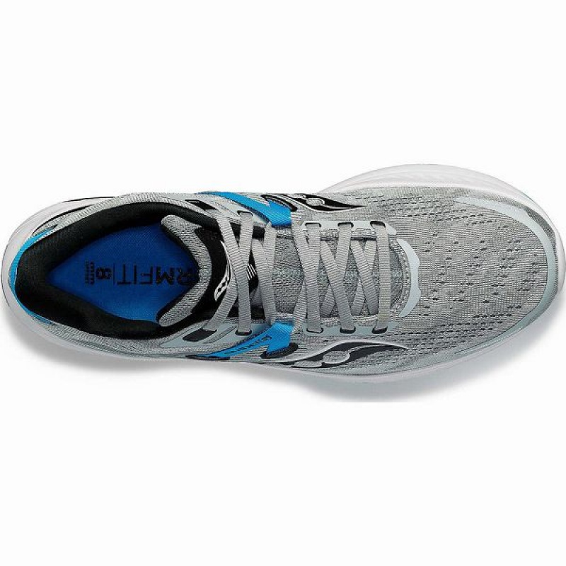 Men's Saucony Guide 16 Running Shoes Grey / Blue | NPHWFLG-95