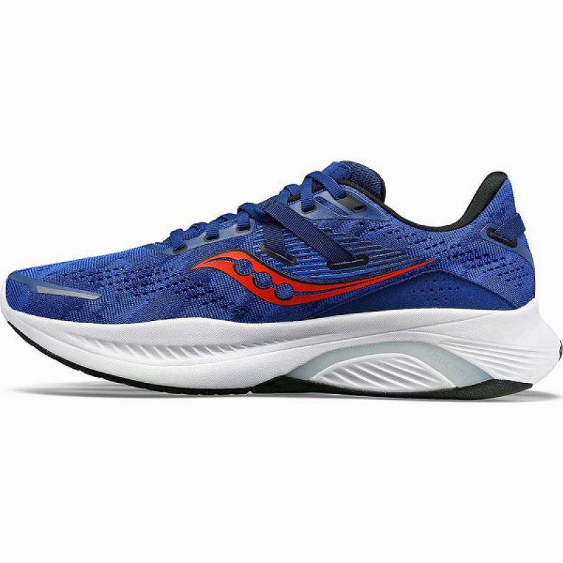 Men's Saucony Guide 16 Running Shoes Indigo / Black | XKDETHY-60