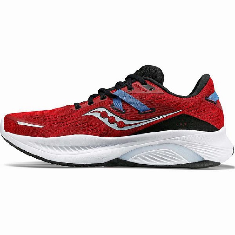 Men's Saucony Guide 16 Running Shoes Red / Black | BZDFVOM-06