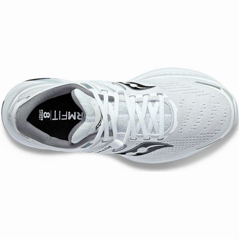 Men's Saucony Guide 16 Running Shoes White / Black | EBVQLXA-34