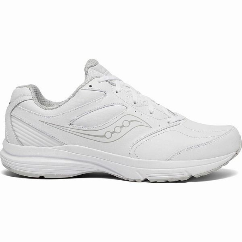 Men\'s Saucony Integrity Walker 3 Walking Shoes White | IJFLVBO-49