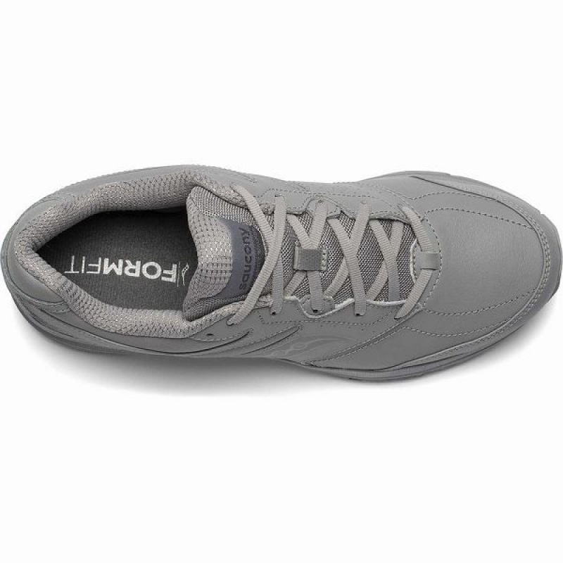 Men's Saucony Integrity Walker 3 Walking Shoes Grey | HUGYQVW-10