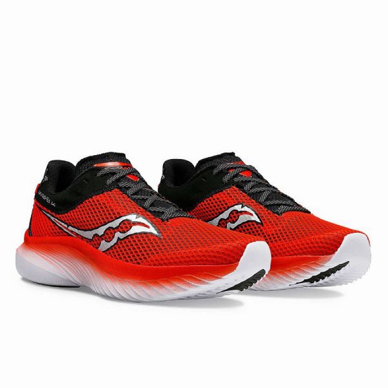 Men's Saucony Jay's Kinvara 14 Running Shoes Red / Black | NFKXGPB-97