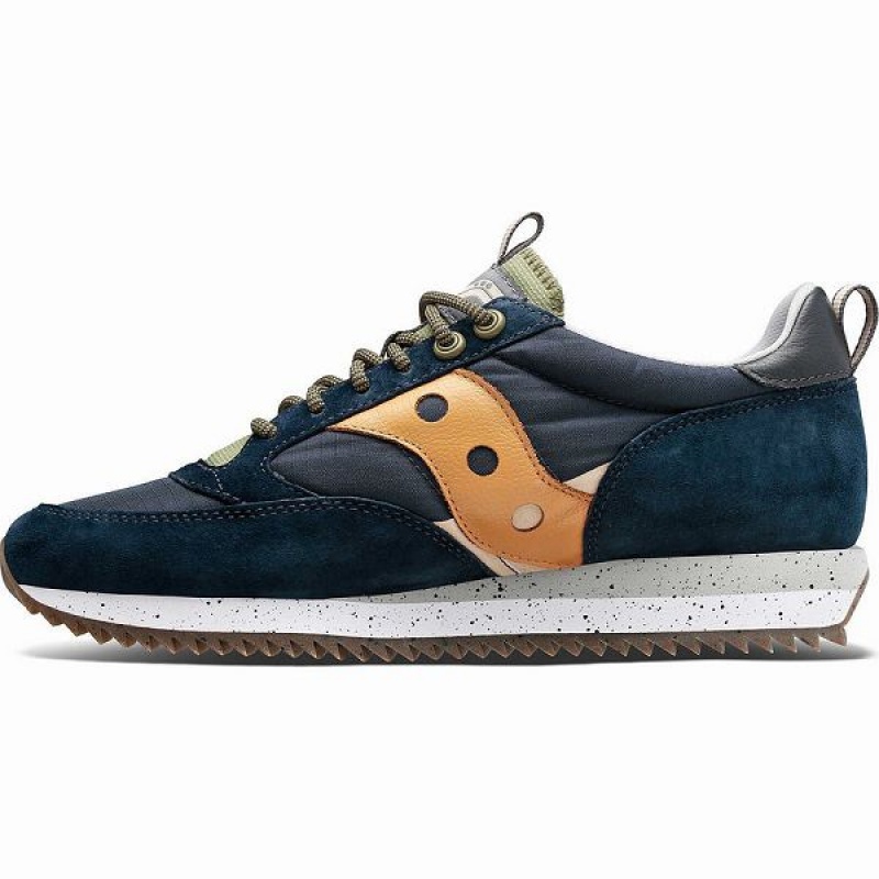 Men's Saucony Jazz 81 Peak Premium Sneakers Navy | NHEZPBX-14