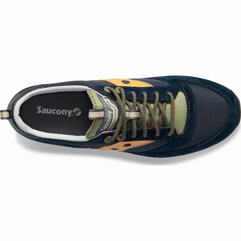 Men's Saucony Jazz 81 Peak Premium Sneakers Navy | NHEZPBX-14