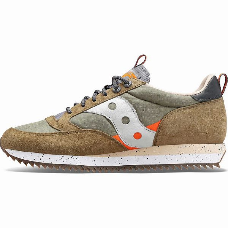 Men's Saucony Jazz 81 Peak Premium Sneakers Green | RUSVQHK-53