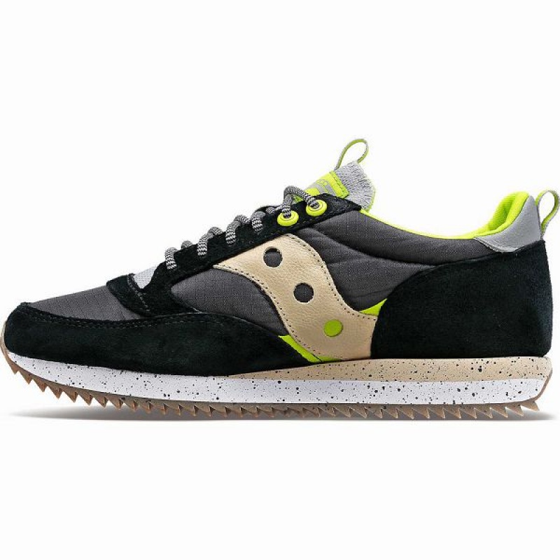 Men's Saucony Jazz 81 Peak Premium Sneakers Black / Light Green | ITJAFEM-80