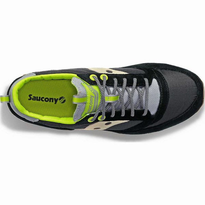 Men's Saucony Jazz 81 Peak Premium Sneakers Black / Light Green | ITJAFEM-80