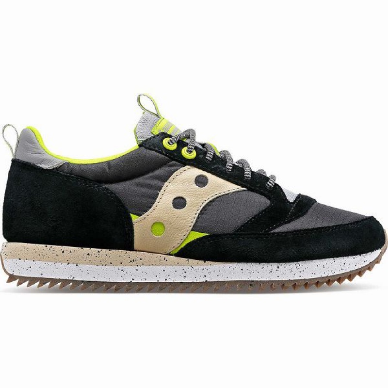 Men\'s Saucony Jazz 81 Peak Premium Sneakers Black / Light Green | ITJAFEM-80