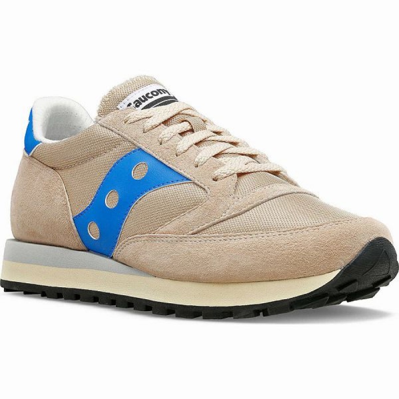 Men's Saucony Jazz 81 Sneakers Brown / Royal | ULQNVOI-70