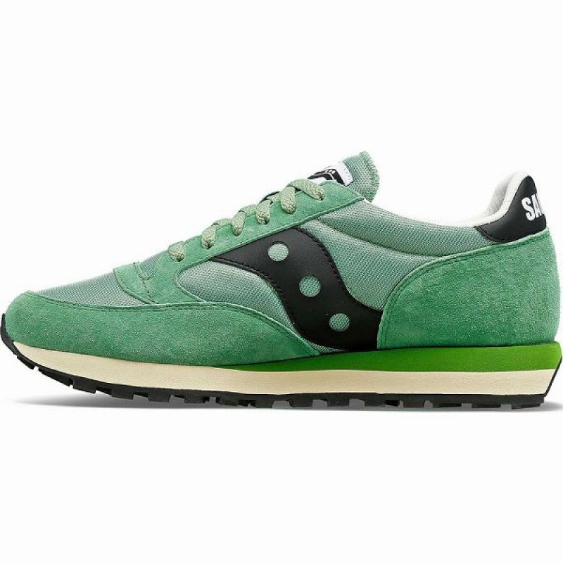 Men's Saucony Jazz 81 Sneakers Green / Black | QJIHDPN-48