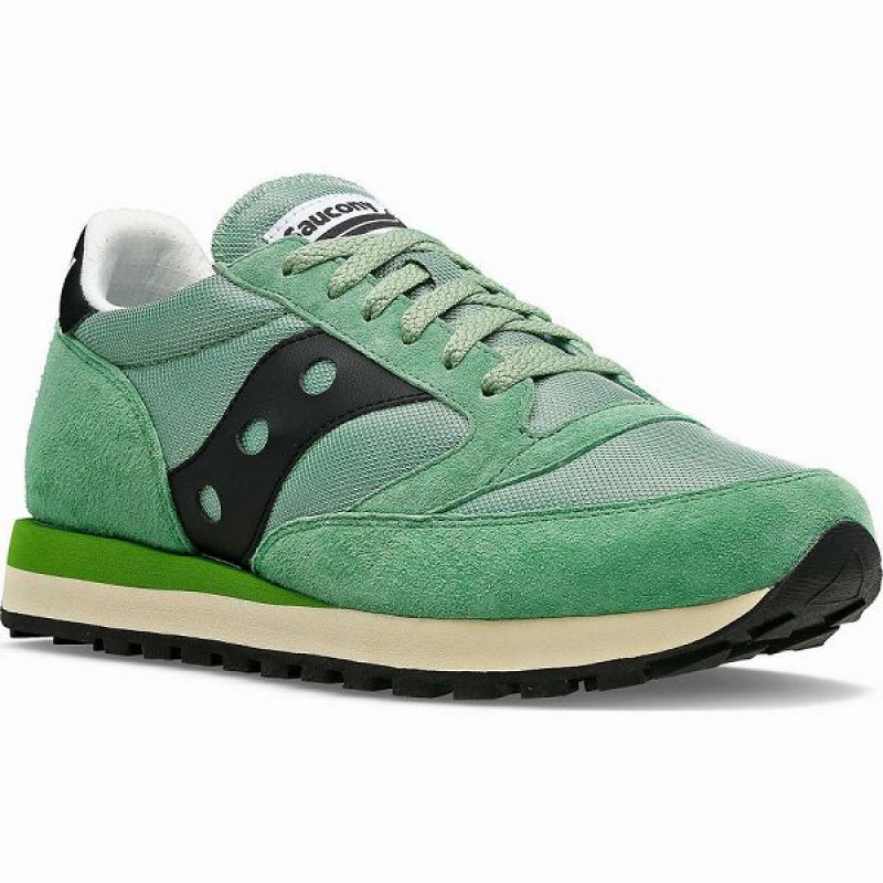 Men's Saucony Jazz 81 Sneakers Green / Black | QJIHDPN-48