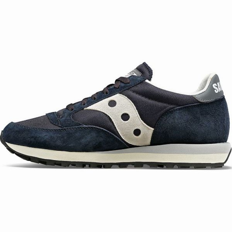 Men's Saucony Jazz 81 Sneakers Navy / Grey | EZOXYNU-41