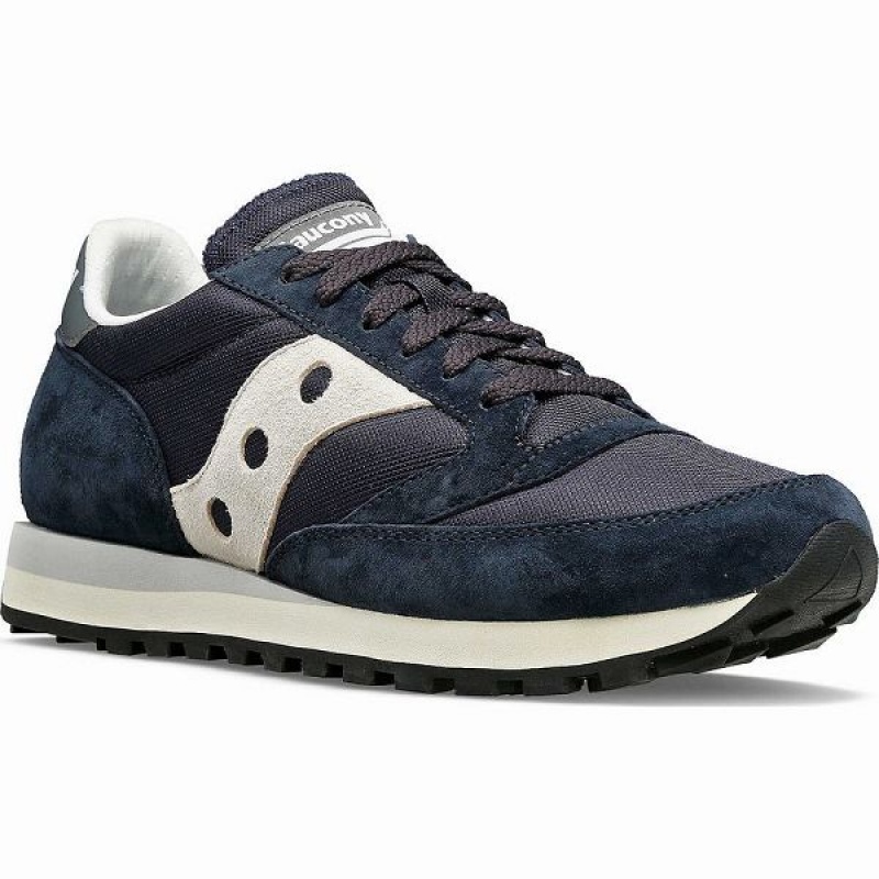 Men's Saucony Jazz 81 Sneakers Navy / Grey | EZOXYNU-41