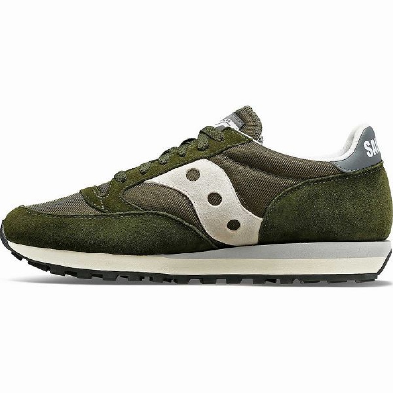 Men's Saucony Jazz 81 Sneakers Olive / Grey | RTOCPKA-01