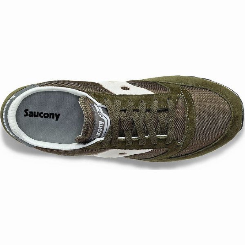 Men's Saucony Jazz 81 Sneakers Olive / Grey | RTOCPKA-01