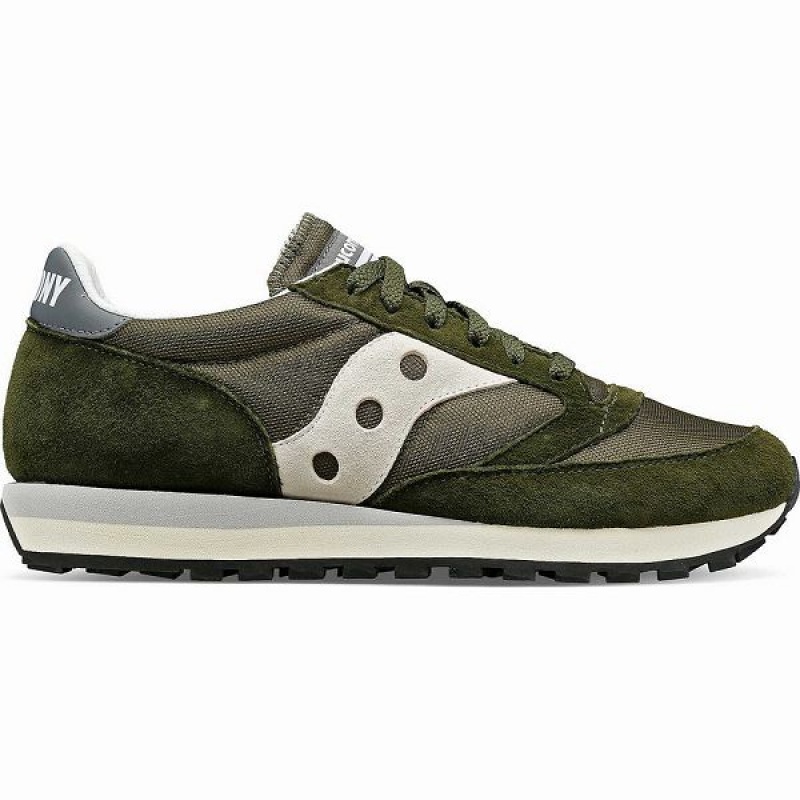 Men\'s Saucony Jazz 81 Sneakers Olive / Grey | RTOCPKA-01