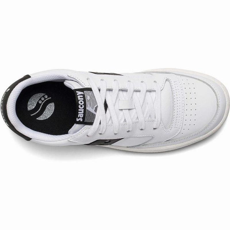 Men's Saucony Jazz Court Sneakers White / Black | UPEAMGX-07