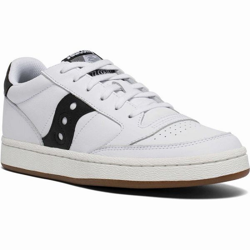 Men's Saucony Jazz Court Sneakers White / Black | UPEAMGX-07