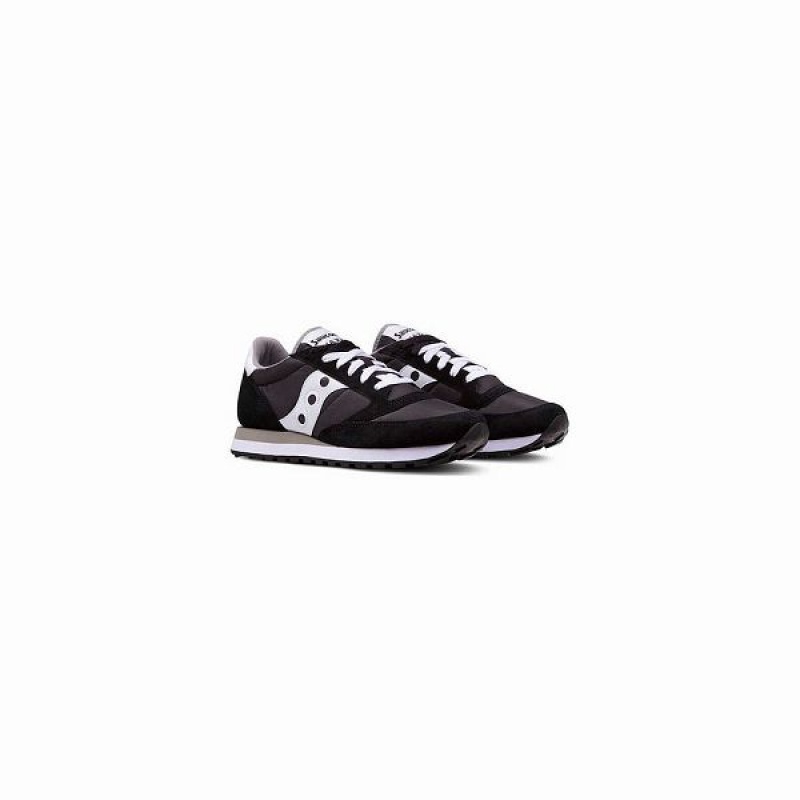 Men's Saucony Jazz Original Sneakers Black / White | OZJSKNE-06