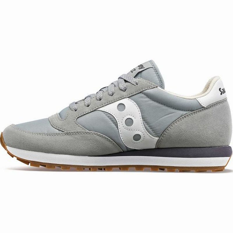 Men's Saucony Jazz Original Sneakers Grey / White | BEMJWZF-89