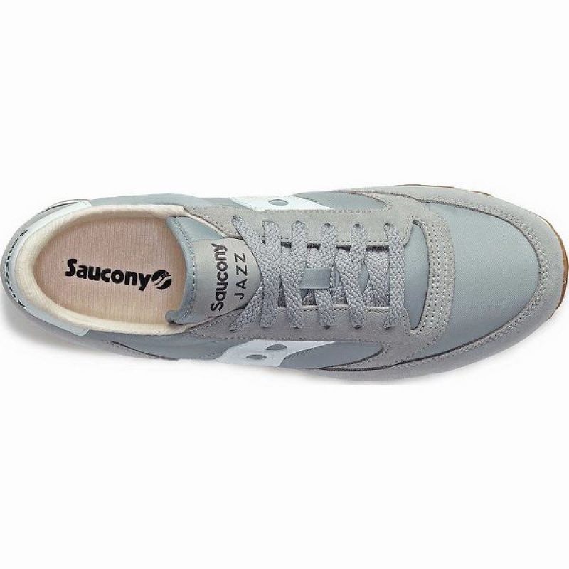 Men's Saucony Jazz Original Sneakers Grey / White | BEMJWZF-89