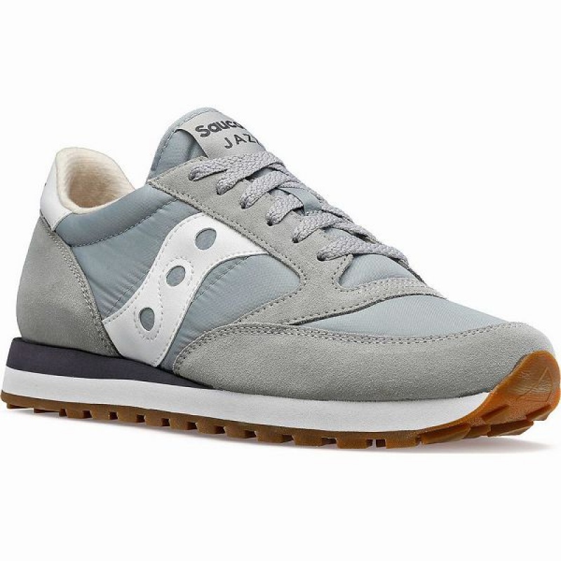 Men's Saucony Jazz Original Sneakers Grey / White | BEMJWZF-89