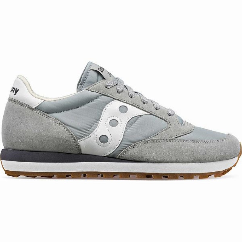 Men\'s Saucony Jazz Original Sneakers Grey / White | BEMJWZF-89