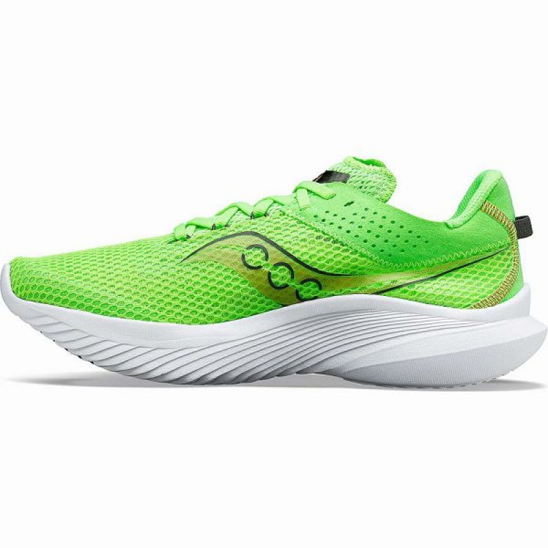 Men's Saucony Kinvara 14 Running Shoes Green / Gold | QOJKNAF-91