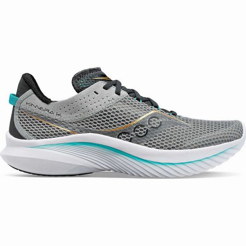 Men\'s Saucony Kinvara 14 Running Shoes Grey | FJEKUGX-58