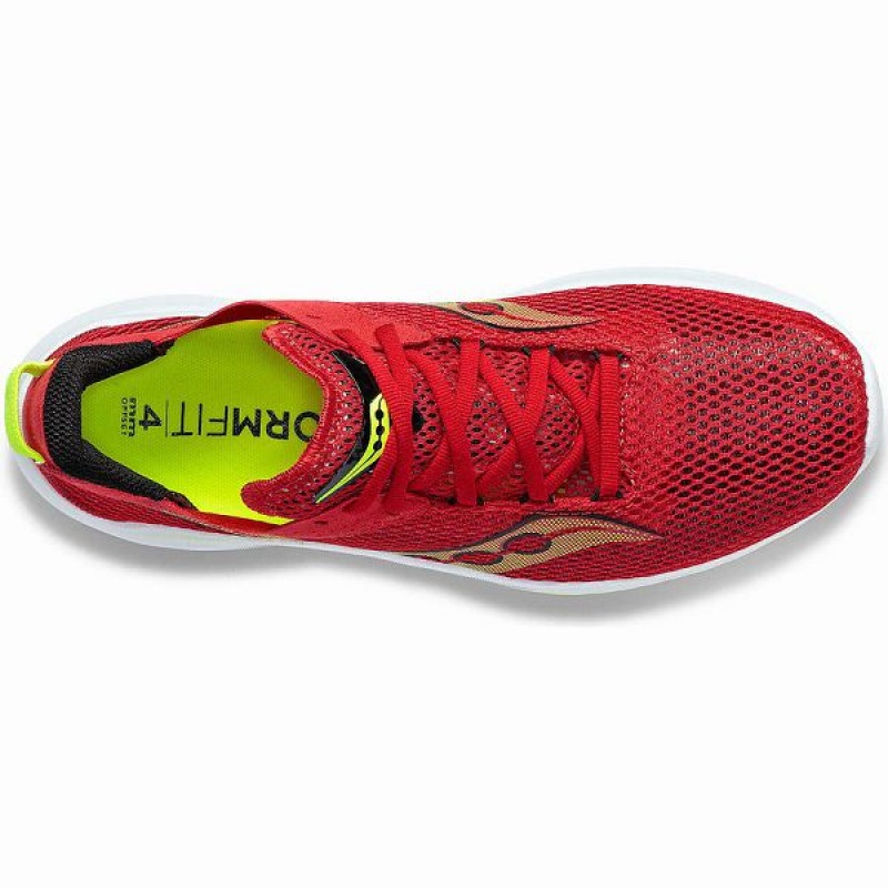 Men's Saucony Kinvara 14 Running Shoes Red | LOJRGMS-79