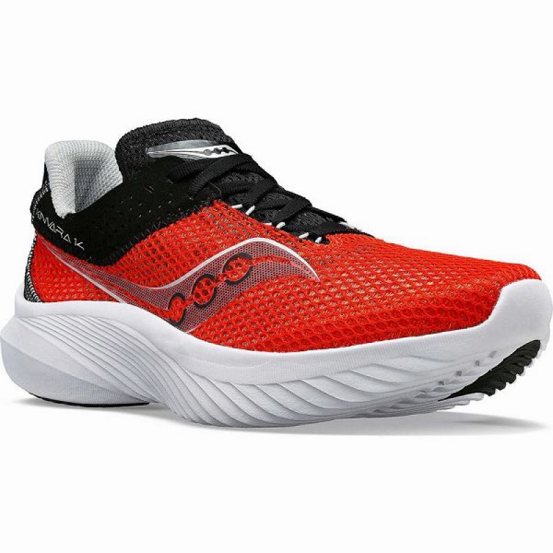 Men's Saucony Kinvara 14 Running Shoes Red / Black | LKTPQBZ-36