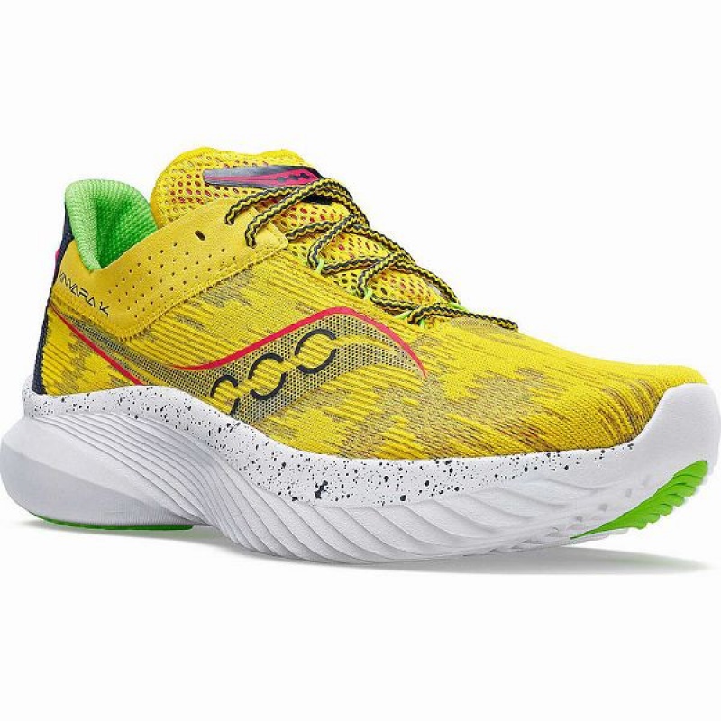 Men's Saucony Kinvara 14 Running Shoes Yellow | IPTQYEM-34