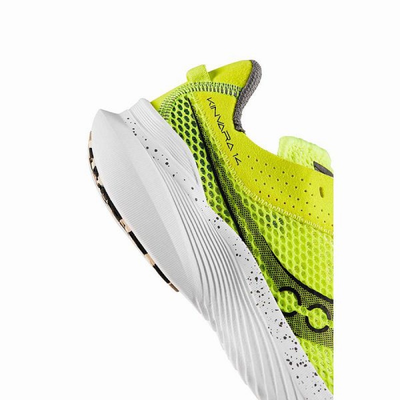 Men's Saucony Kinvara 14 Running Shoes Yellow / Black | UOTXCYN-27