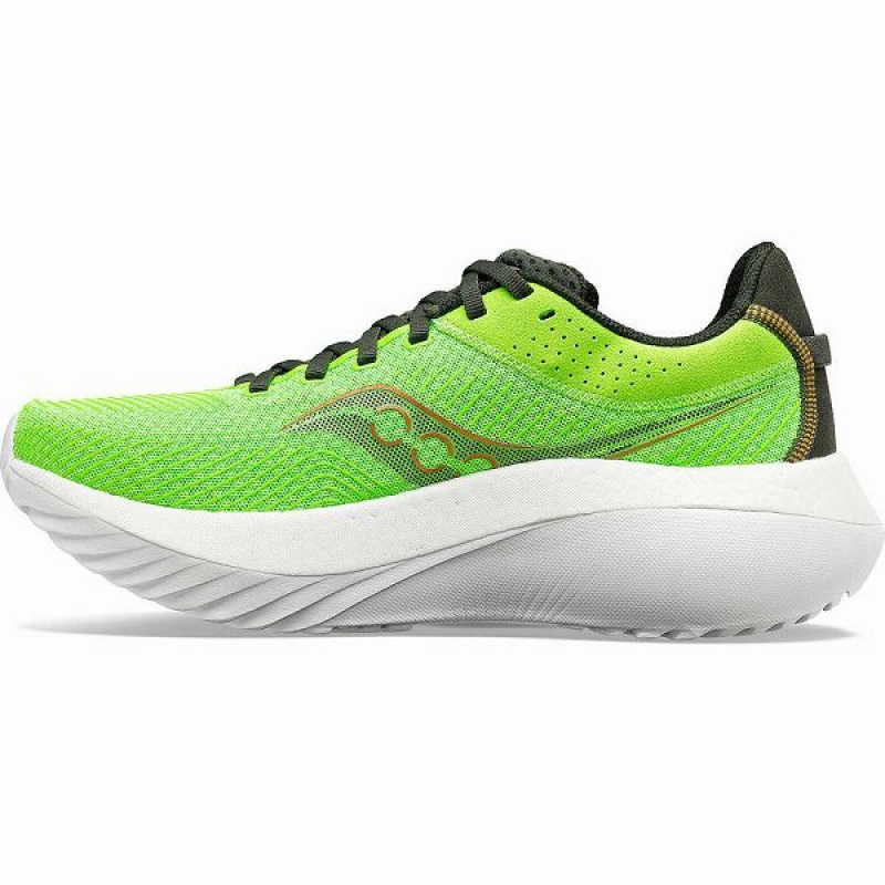 Men's Saucony Kinvara Pro Running Shoes Slime / Umbra | UKXWITA-58