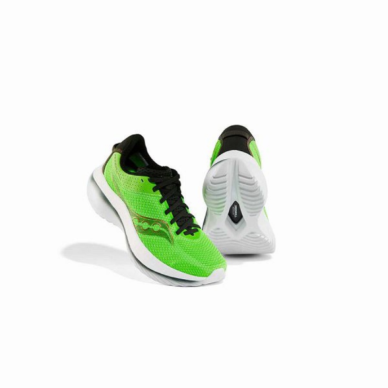 Men's Saucony Kinvara Pro Running Shoes Slime / Umbra | UKXWITA-58