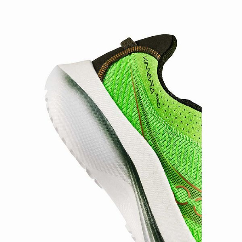 Men's Saucony Kinvara Pro Running Shoes Slime / Umbra | UKXWITA-58