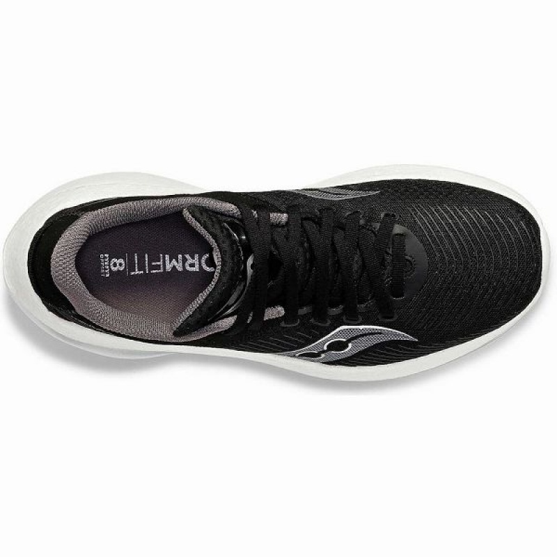 Men's Saucony Kinvara Pro Wide Running Shoes Black / White | HZUFKXW-64