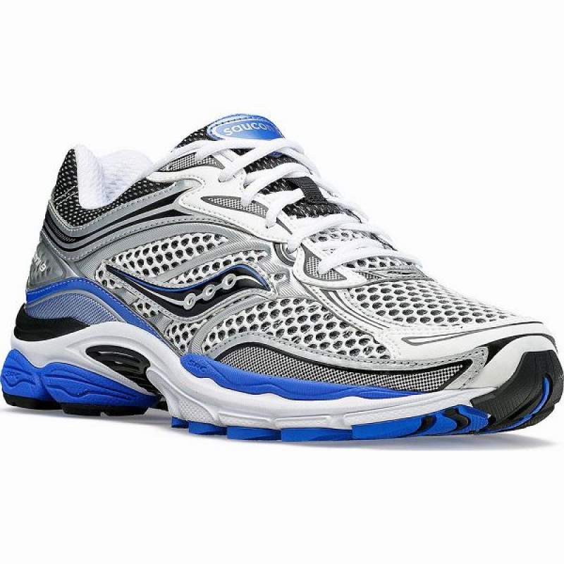 Men's Saucony OG ProGrid Omni 9 Sneakers White / Silver / Blue | IUWAMOF-48