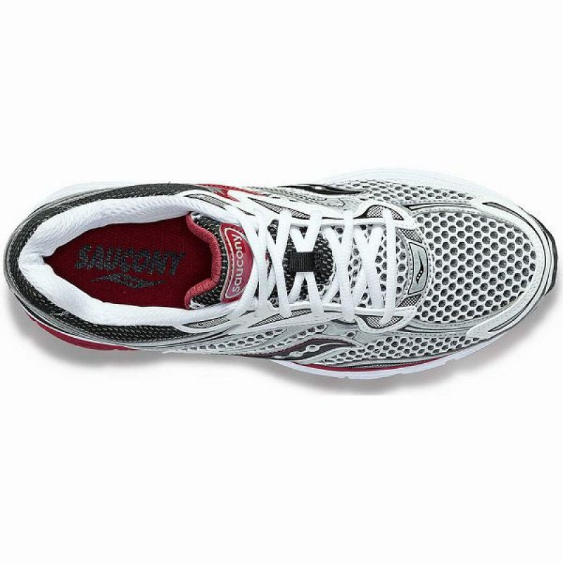 Men's Saucony OG ProGrid Omni 9 Sneakers White / Silver / Red | MTGBLXH-65