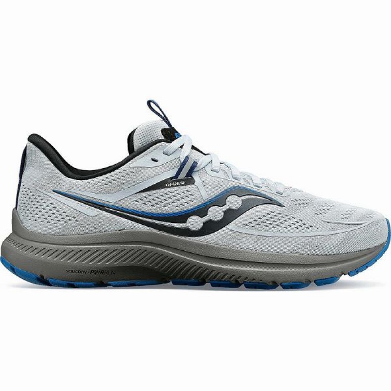 Men\'s Saucony Omni 21 Running Shoes Blue | ZVAJIGM-51