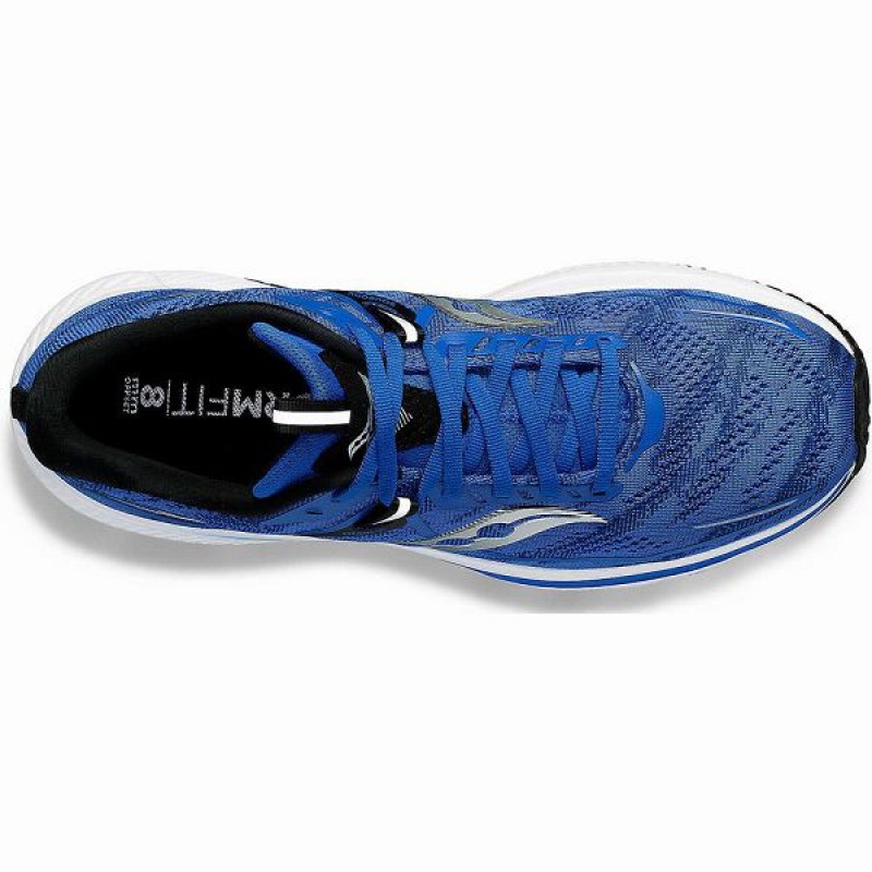 Men's Saucony Omni 21 Running Shoes Blue / Black | QYMFBNL-34