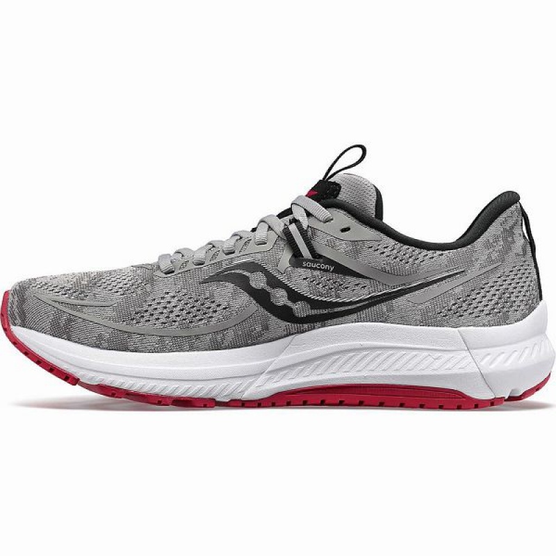 Men's Saucony Omni 21 Running Shoes Dark Red | ZBFCJYH-61